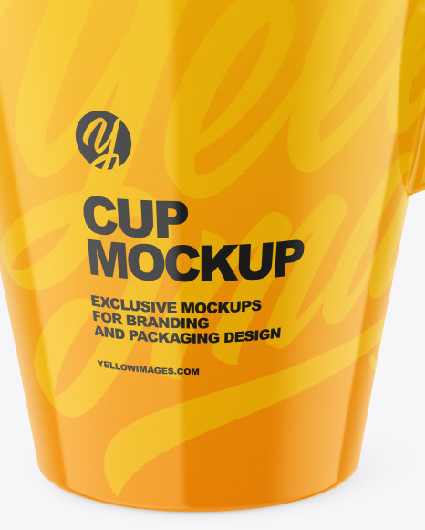 Glossy Cup Mockup PSD #4