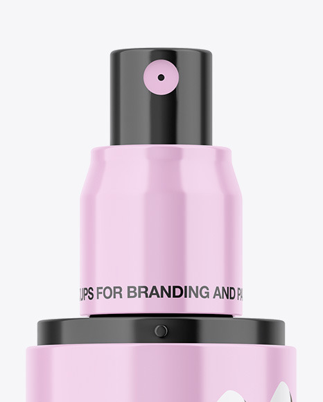 Glossy Spray Bottle Mockup PSD #1