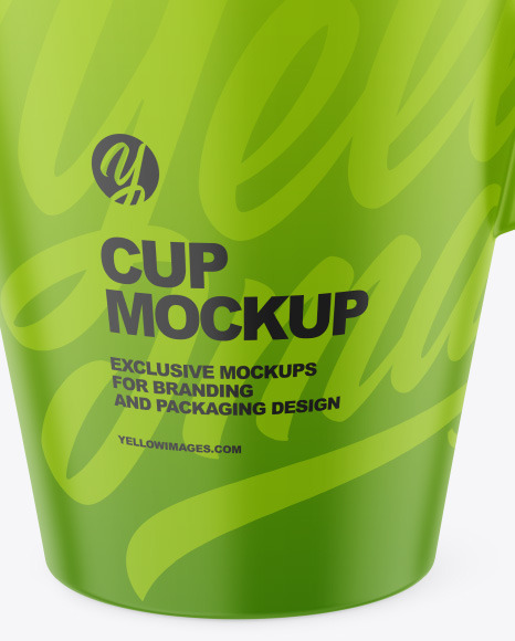 Matte Cup Mockup PSD #1
