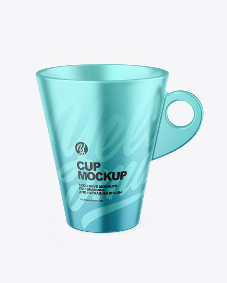 Metallic Cup Mockup PSD #4