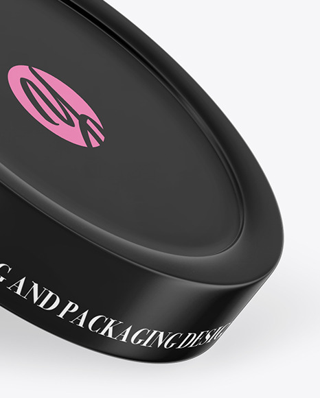 Opened Clear Glass Cream Jar Mockup PSD #2