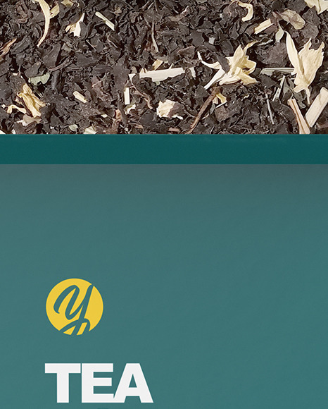 Box with Tea Mockup PSD #1