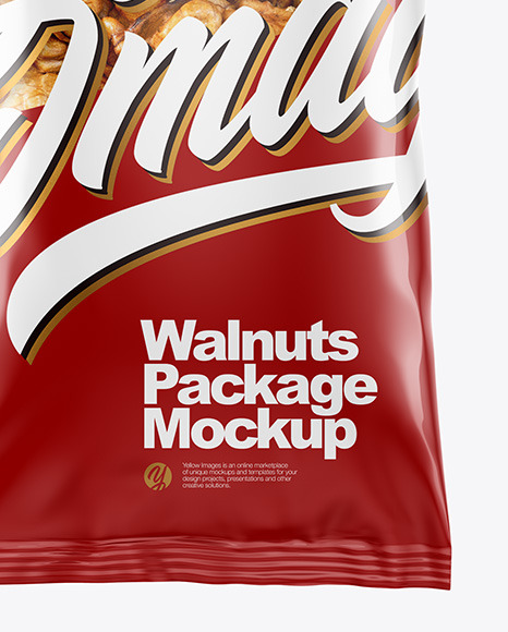 Clear Plastic Pack w  Walnuts Mockup PSD #1