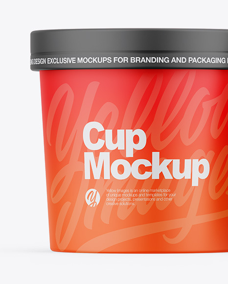 Two Matte Cups Mockup PSD #2
