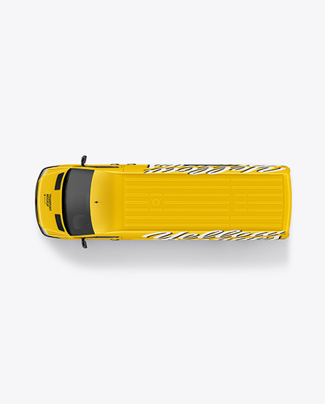 Panel Van Mockup - Top View
