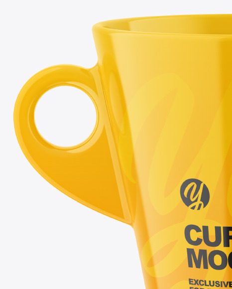 Two Glossy Cups Mockup PSD #2