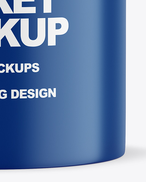Matte Paint Bucket Mockup PSD #1