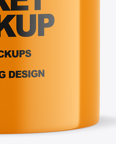 Glossy Paint Bucket Mockup PSD #1