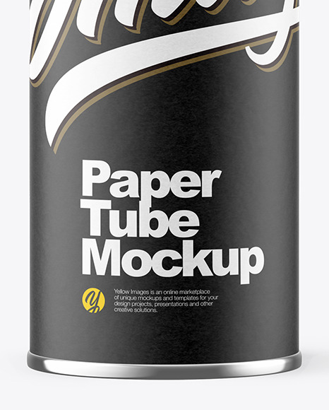 Matte Paper Tube Mockup PSD #6