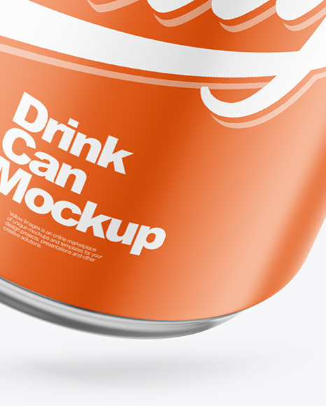 8 250Ml Matte Drink Can W/ Foil Lid Mockup Prototypes