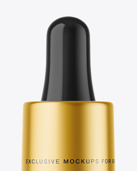 Clear Glass Dropper Bottle Mockup PSD #2