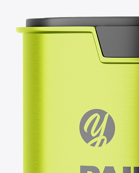 Metallic Paint Bucket Mockup PSD #2