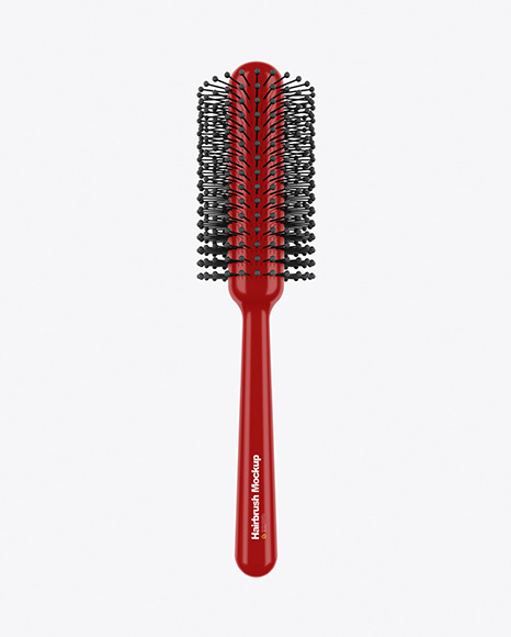 Glossy Hairbrush Mockup