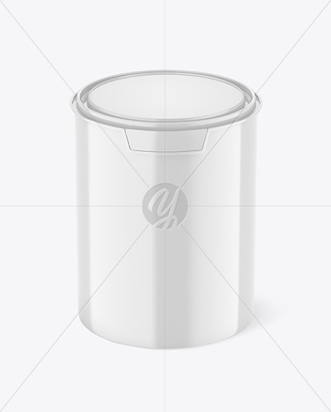 Free Glossy Paint Bucket Mockup PSD Mockups