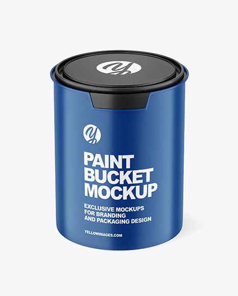 Matte Paint Bucket Mockup