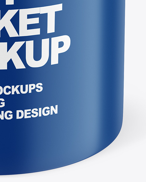 Matte Paint Bucket Mockup PSD #1