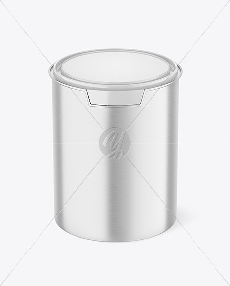 Free Metallic Paint Bucket Mockup PSD Mockups