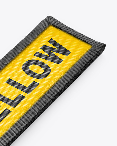 Cloth Keychain Mockup PSD #1