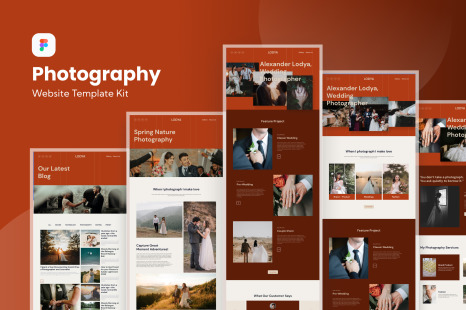 Photography Freelance Website Template