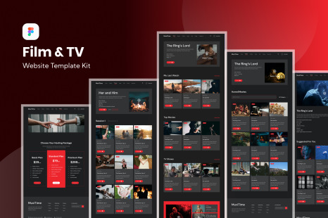 Film &amp; TV Streaming Website Template