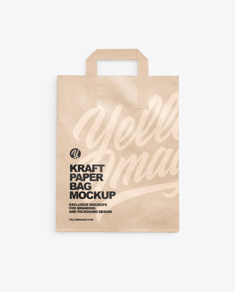 Kraft Paper Bag Mockup PSD #2