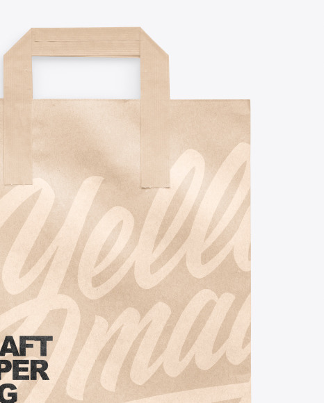 Kraft Paper Bag Mockup PSD #4