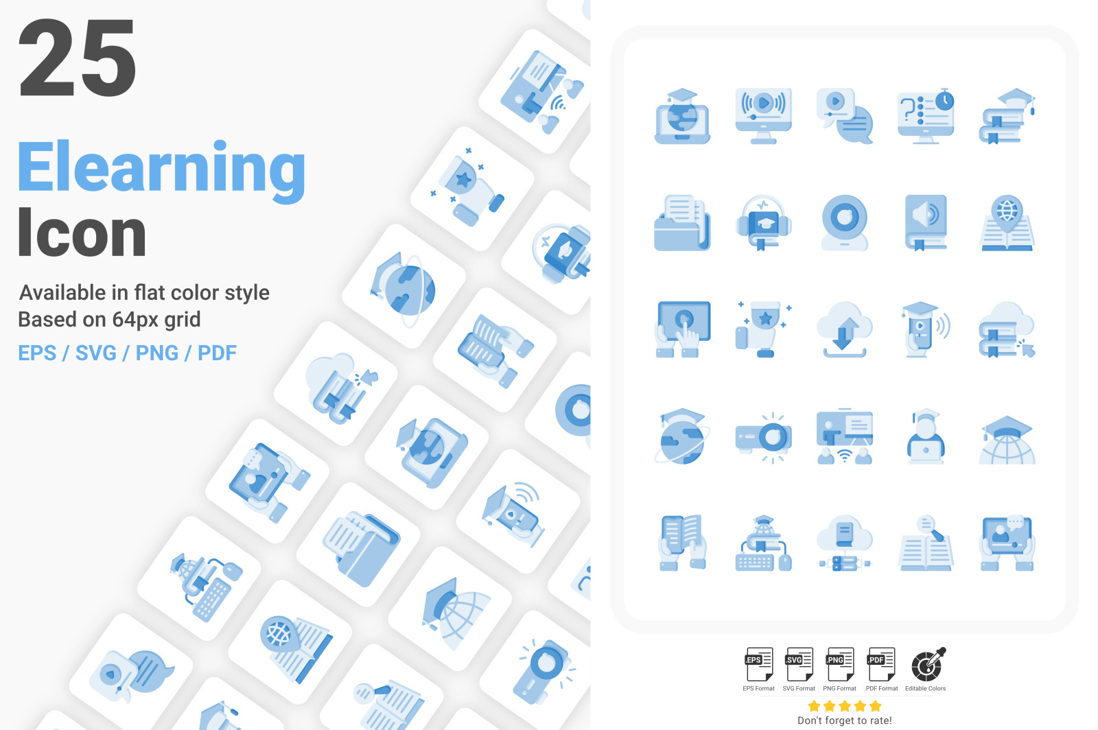 Download Online Learning Icon Pack In Icons On Yellow Images Creative Store