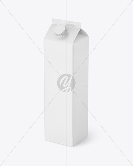 Free 1000ml Carton Pack Mockup PSD Mockups