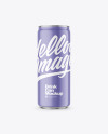 250ml Matte Drink Can Mockup
