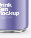 250ml Matte Drink Can Mockup