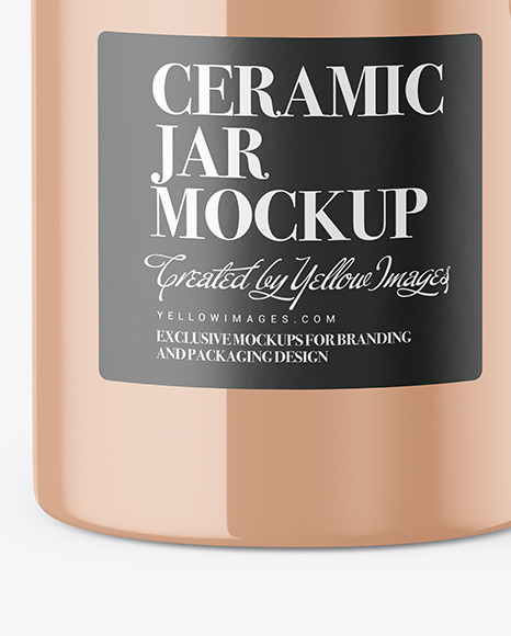 Ceramic Jar Mockup PSD #6