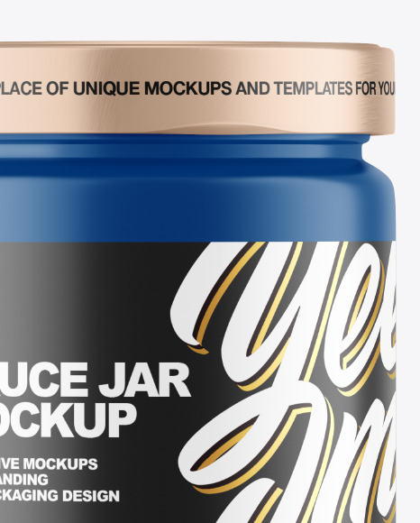 Matte Jar Mockup PSD #2