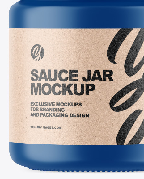 Matte Jar Mockup PSD #6
