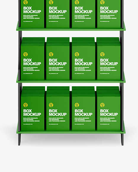 Matte Display Stand w  Boxes Mockup PSD #7