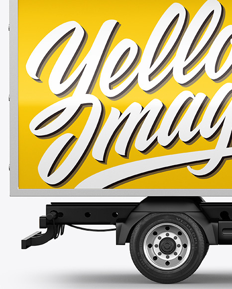 Truck Mockup   Side View PSD #1