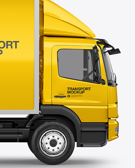Truck Mockup   Side View PSD #6