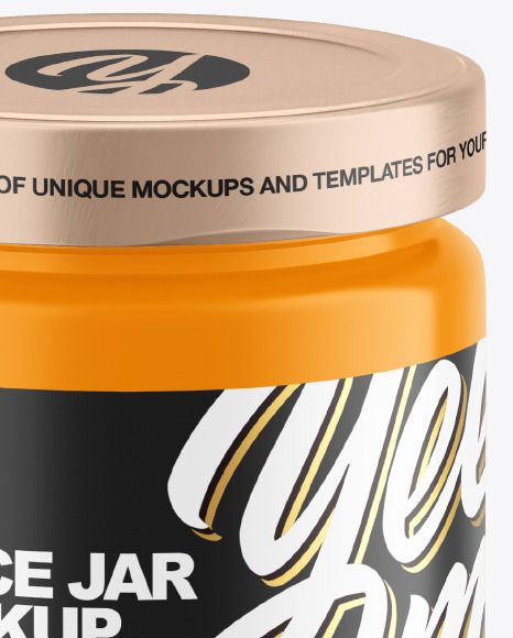 Glossy Jar Mockup PSD #2