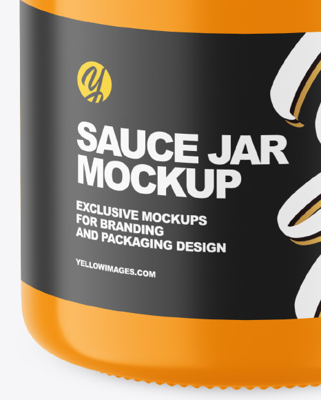 Glossy Jar Mockup PSD #1