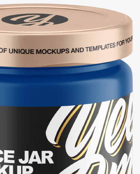 Matte Jar Mockup PSD #2