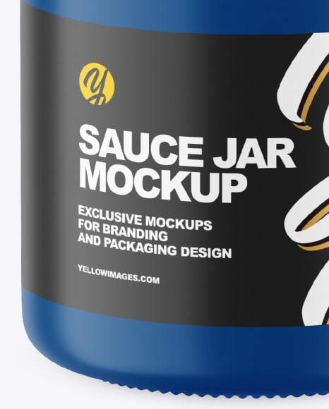 Matte Jar Mockup PSD #1