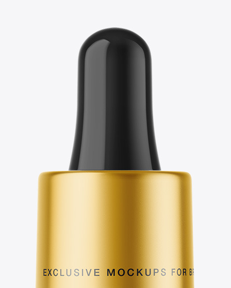 Clear Glass Dropper Bottle Mockup PSD #2