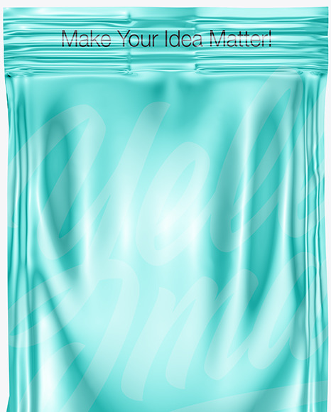 Metallic Food Bag Mockup PSD #2