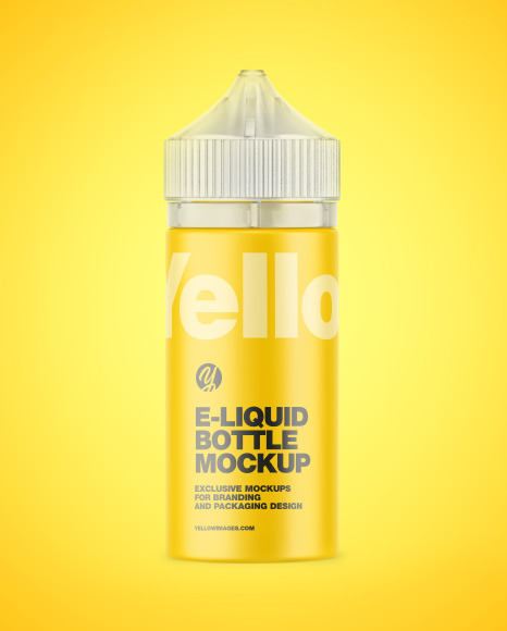 Matte E Liquid Bottle w  Frosted Cap Mockup PSD #1