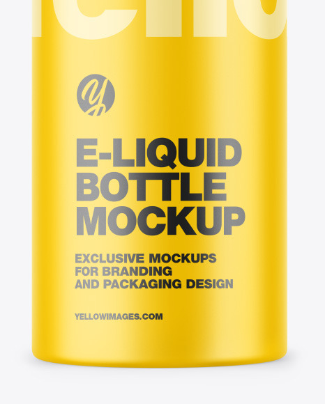 Matte E Liquid Bottle w  Frosted Cap Mockup PSD #5