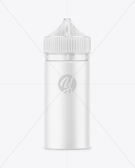Matte E-Liquid Bottle w/ Frosted Cap Mockup Matte E-Liquid Bottle w/ Frosted Cap Mockup