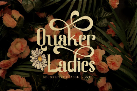 Quaker Ladies - Decorative Classic Font
