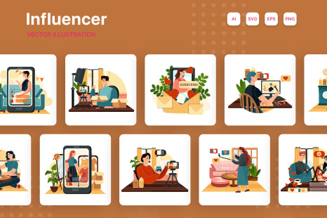M281_ Influencer Illustrations