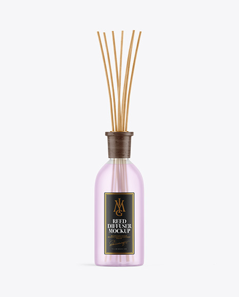 Frosted Diffuser Bottle Mockup PSD #2