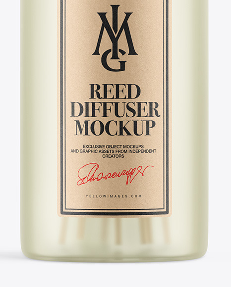 Frosted Diffuser Bottle Mockup PSD #6