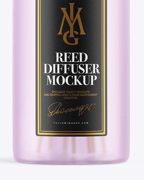 Frosted Diffuser Bottle Mockup PSD #7